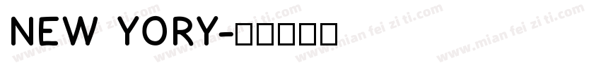 NEW YORY字体转换